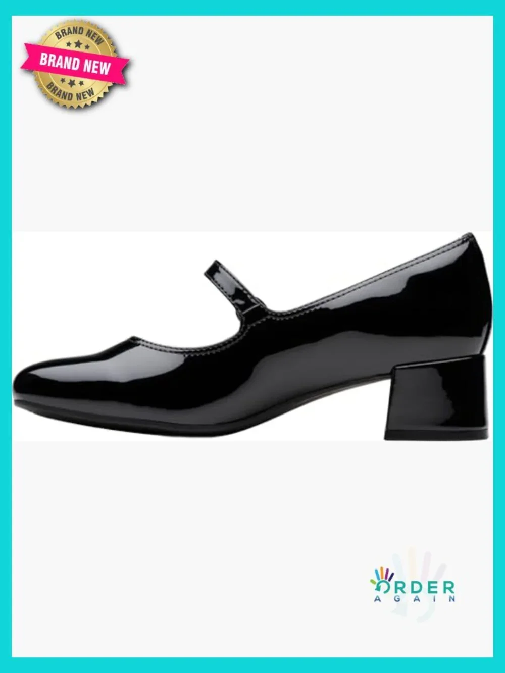 Mary Jane Pumps Block Heel Patent Everyday Work Shoes Comfort Foam Footbed